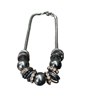 🍭6/$30 Ann Taylor Loft Beaded Rhinestone Studded Necklace - missing some gems